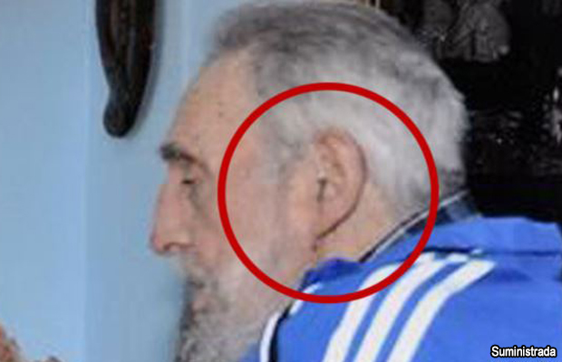  Acercamiento a la foto del encuentro con Castro divulgada por la presidenta de Argentina, Cristina Fernández